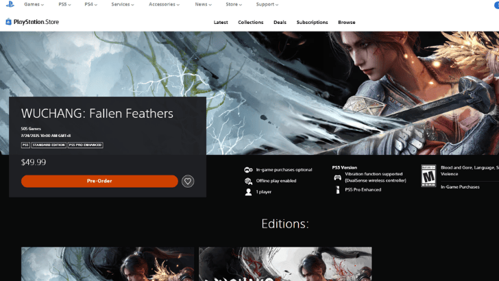 Wuchang Playstation Store