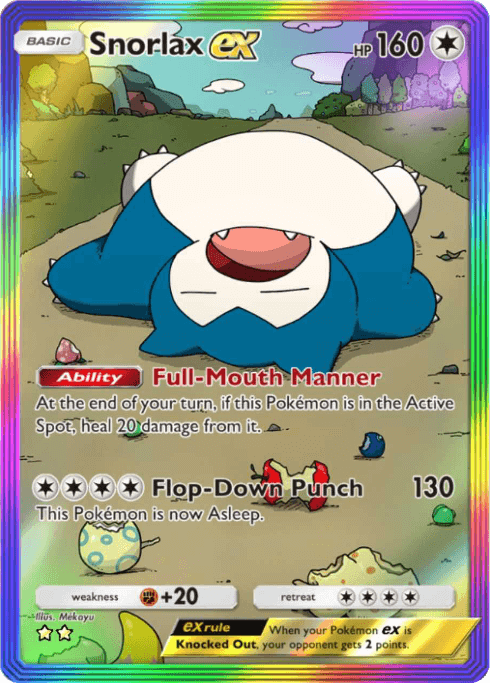 Pokemon TCG Pocket - A3b 091 Snorlax ex