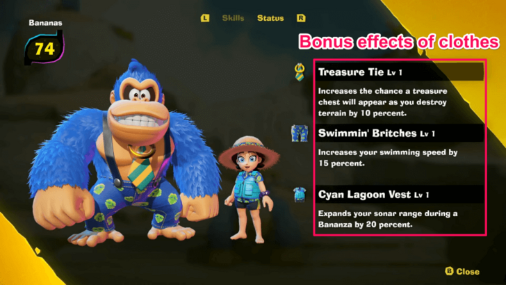 Clothing Bonus Effect