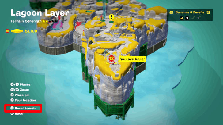 Reset Terrain Button