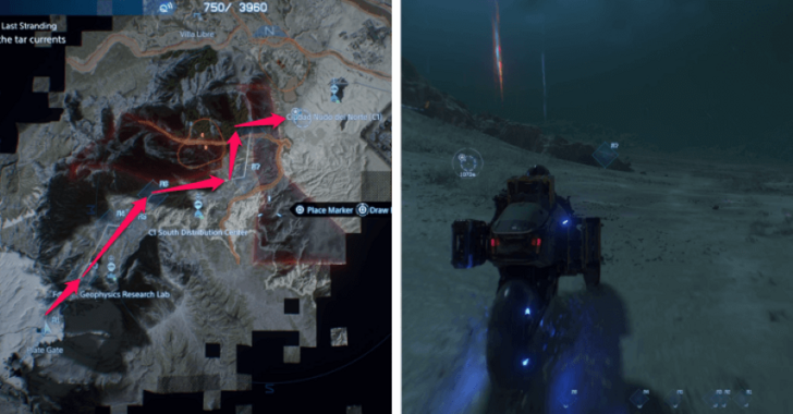 Death Stranding 2 Back to Mexico Tar Currents Route