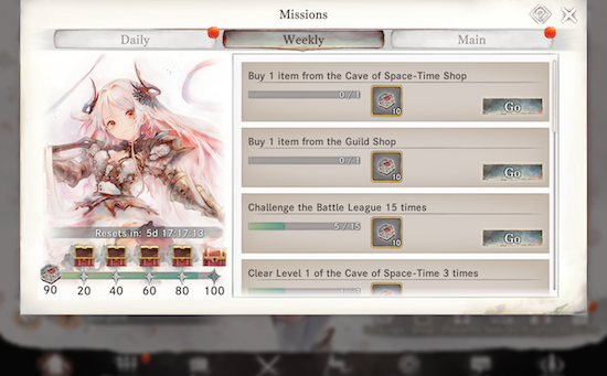 Weekly Missions - MementoMori