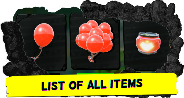 Donkey Kong Bananza - List of All Items