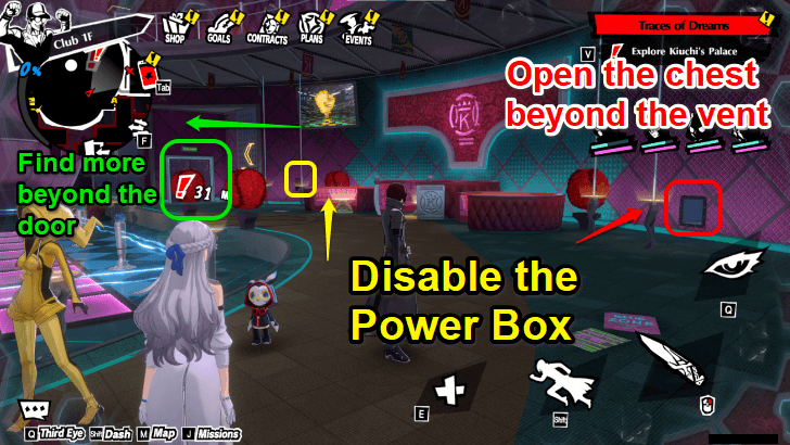 Go through the vent and disable the powerbox