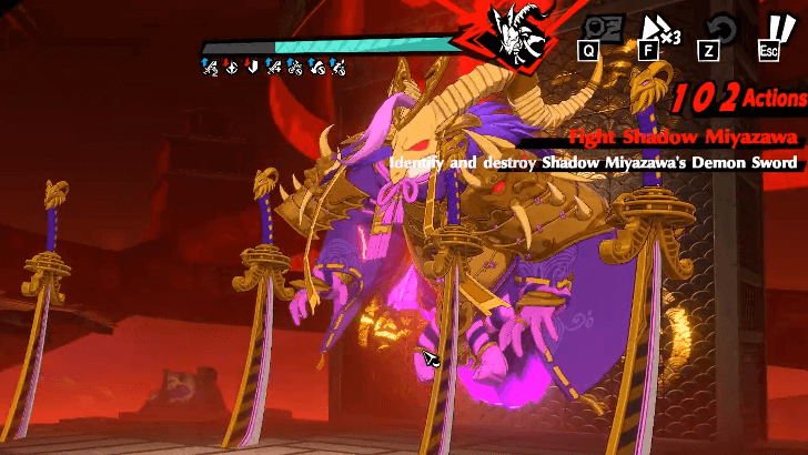 P5 Phantom X - Shadow Miyazawa - Summon Demon Swords