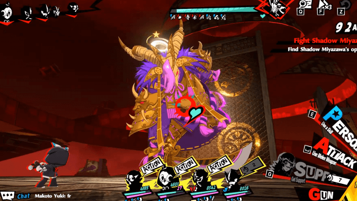 P5 Phantom X - Shadow Miyazawa - Dizzy after Projectors are Defeated