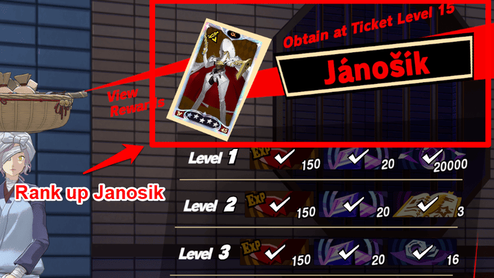 Persona 5 Phantom X - Janosik Rank Up
