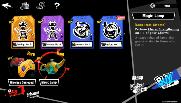 Purchase Items from the Shop