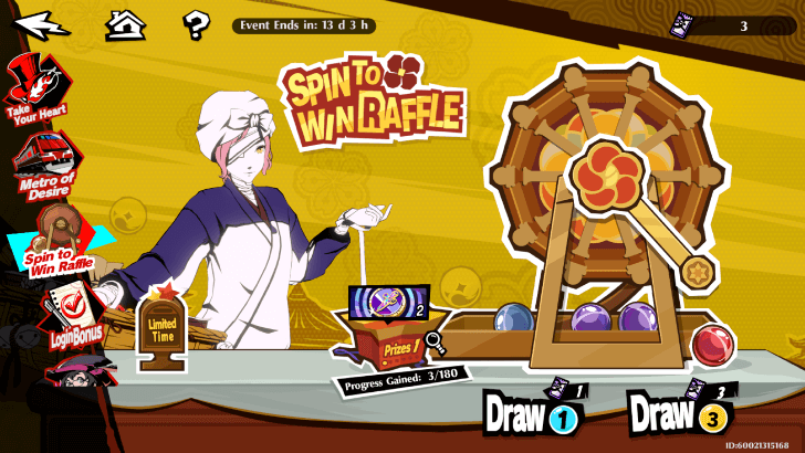 Spend Route Tickets at the Raffle