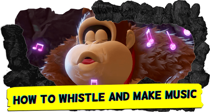 Donkey Kong Bananza How to Whistle and Make Music