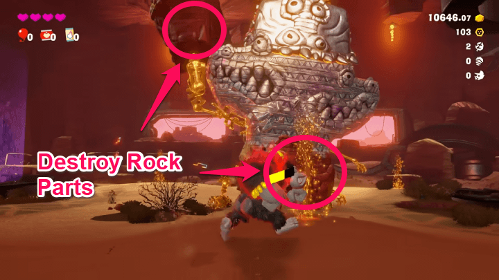 Destroy Rock Parts