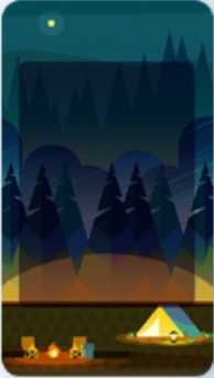 Pokemon TCG Pocket - Nighttime Camping Backdrop