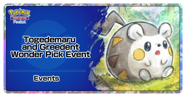 Togedemaru and Greedent Wonder Pick Event Banner