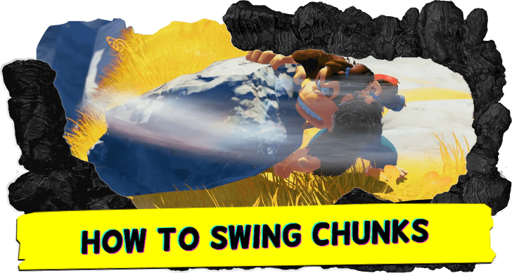 Donkey Kong Bananza How to Swing Chunks