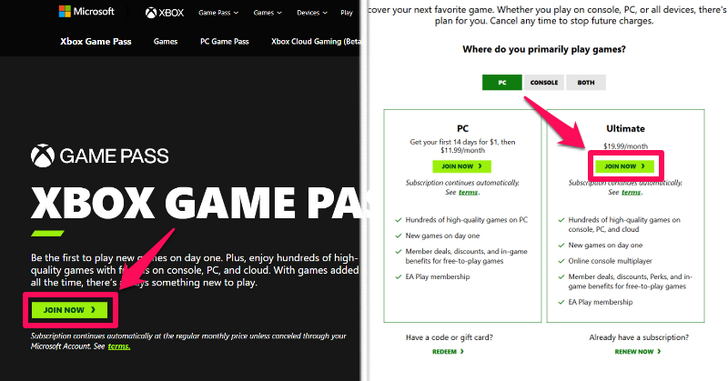 Click on Join Now under Ultimate