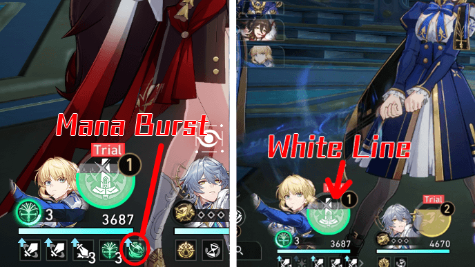 Honkai Star Rail - White Line and Mana Burst Saber