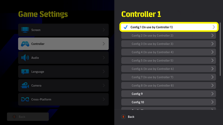 Select Config 1