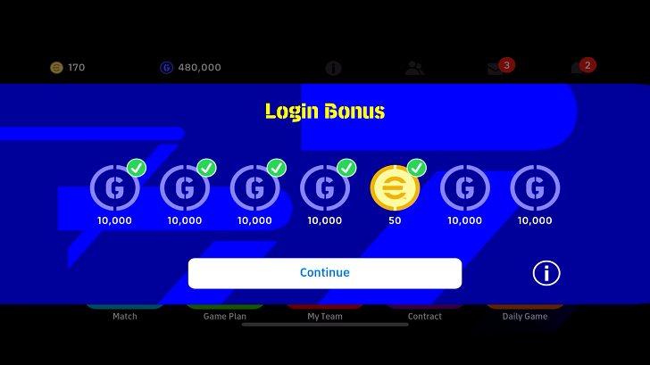 Daily Login Coins