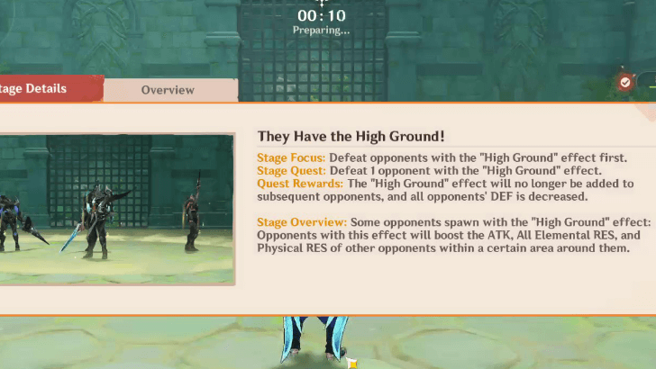 Genshin - Stage Objectives