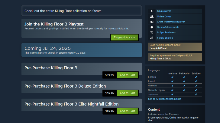 Steam and Epic Store