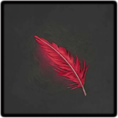 Brilliant Red Feather