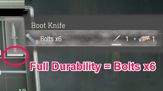 Resident Evil 4 Remake - Knive Durability Affects Crafting Full