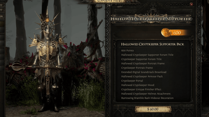 Hallowed Cryptkeeper Supporter Pack