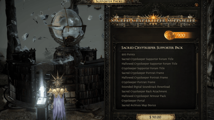 Sacred Cryptkeeper Supporter Pack