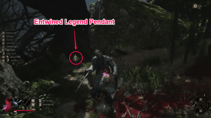 Entwined Legend Pendant Location