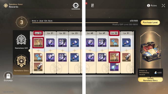 Honkai Star Rail - Battle Pass Screen