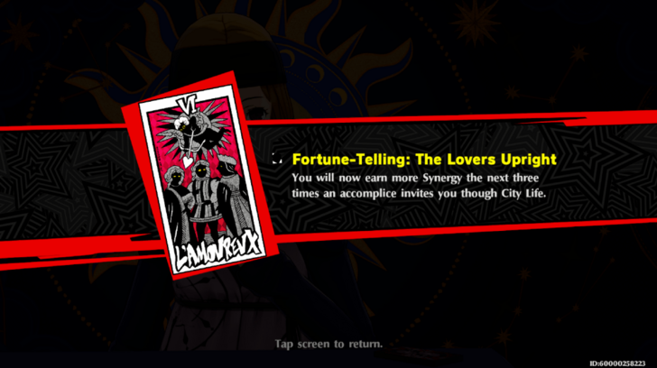 Fortune Telling Bonus Effect