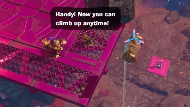 Lower ropes to create shortcuts