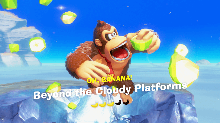 Beyond the Cloudy Platforms Banandium Gem Overworld Location