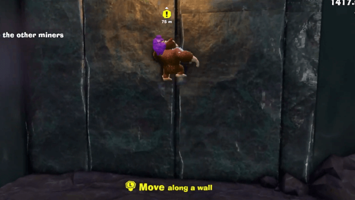 Move along the wall