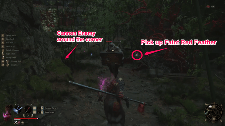 Behind Shu Sanctum Faint Red Feather