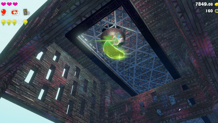 Hung from the Ceiling Banandium Gem Overworld Location