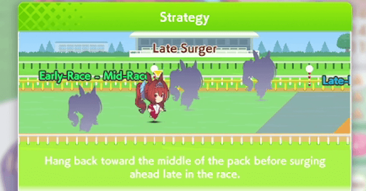 Late Surgers starts at the back of the pack then overtakes near the end