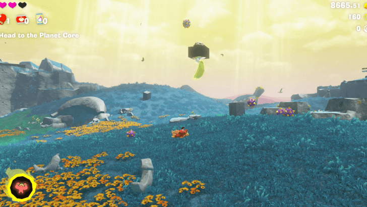 The Flying Banana Banandium Gem Overworld Location