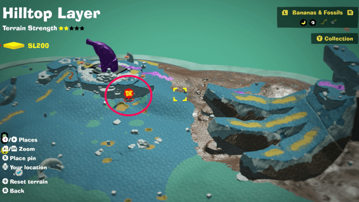 Thorny-Hill Finish Line Banandium Gem Map Location