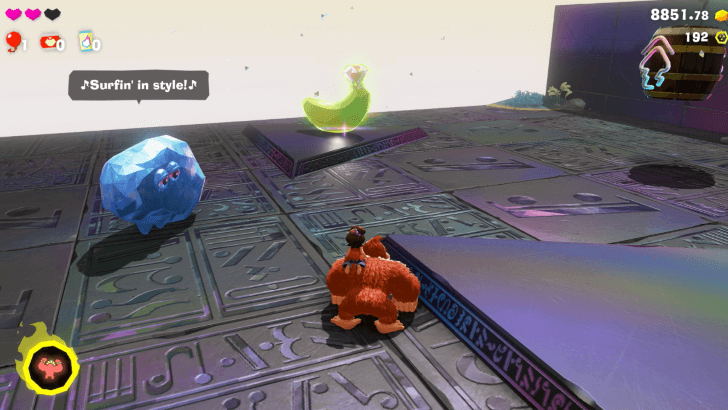 Thorny-Hill Finish Line Banandium Gem Overworld Location