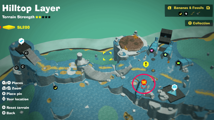 Battle Dig, Dig, Dig on Down Banandium Gem Map Location