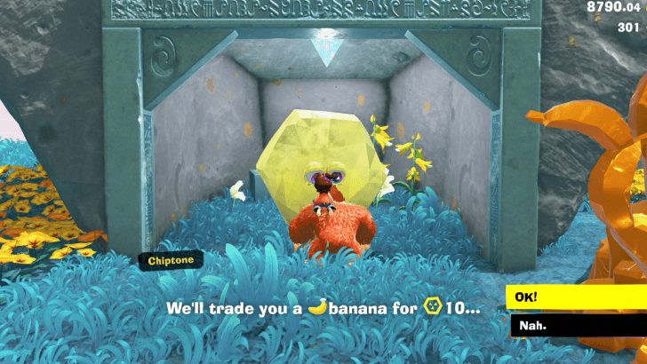 Hilltop Chip Exchange Banandium Gem Overworld Location