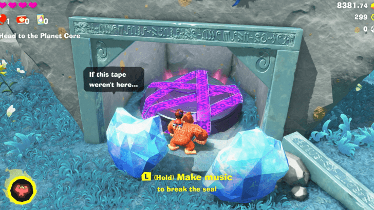 Battle Dig, Dig, Dig on Down Banandium Gem Overworld Location