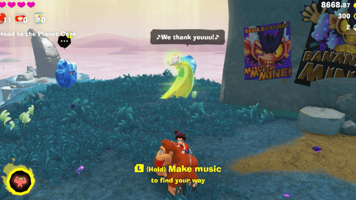 Peeled from Peel Peak Banandium Gem Overworld Location