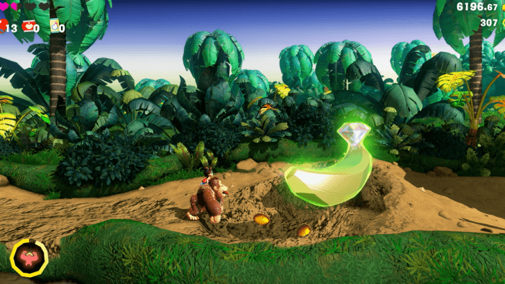 Hijinxs in the Jungle Banandium Gem Overworld Location