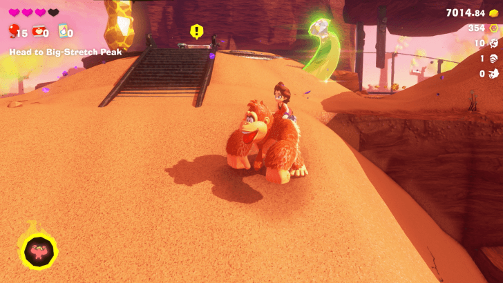 Unstuck the Mine Cart Banandium Gem Overworld Location