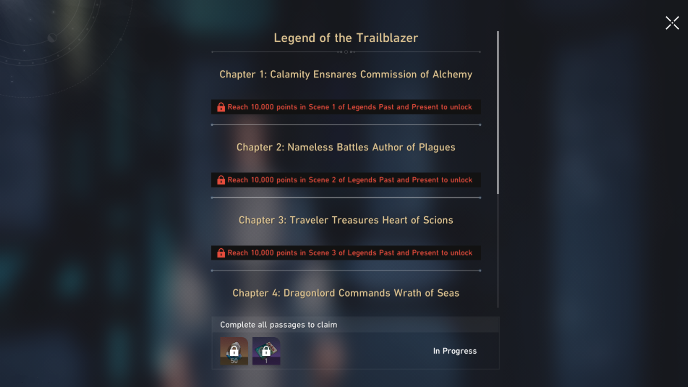 Honkai Star Rail - Legend of the Trailblazer Unlock Requirements