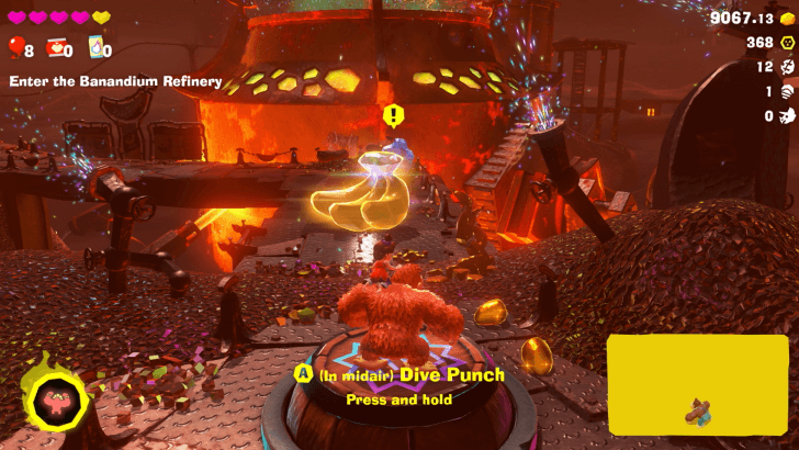 Beat Grumpy Kong! Banandium Gem Overworld Location