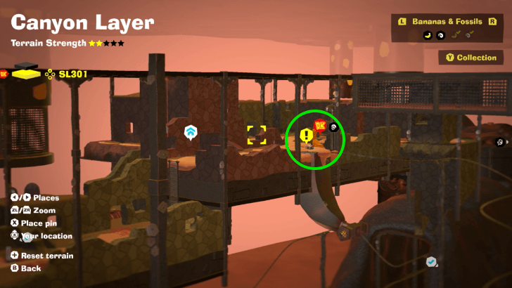 Laser-Zone Crossing Banandium Gem Map Location