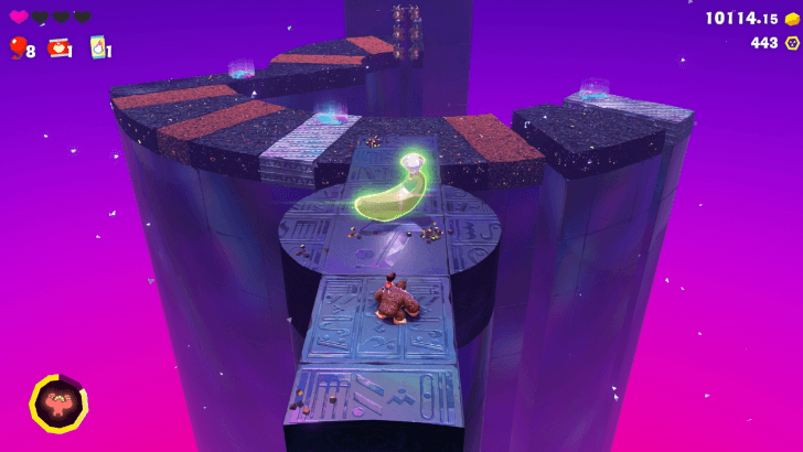 Laser-Zone Crossing Banandium Gem Overworld Location